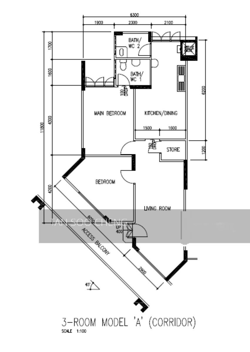 Blk 104 Bukit Purmei Road (Bukit Merah), HDB 3 Rooms #136376812